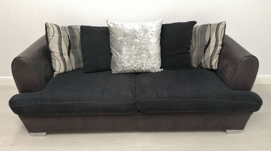 Black Three Seater Sofa