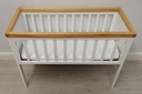 Small White &amp; Pine Baby Crib