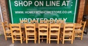 Large Solid Pine Oval Extending Dining Table
