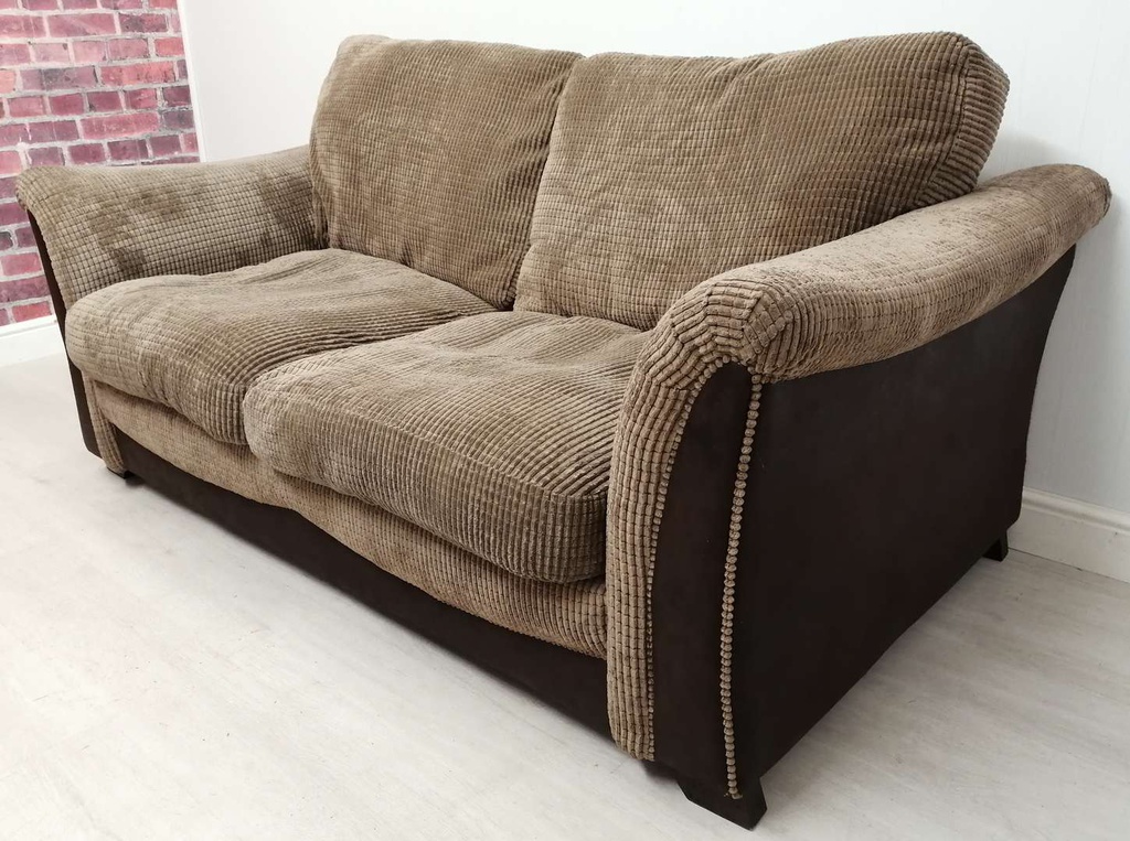 Brown Two Seater Sofa Bed