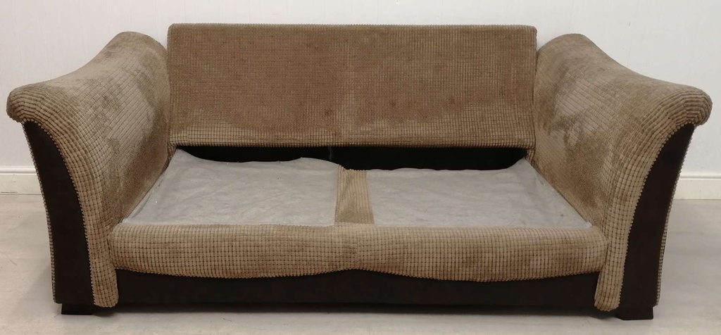 Brown Two Seater Sofa Bed