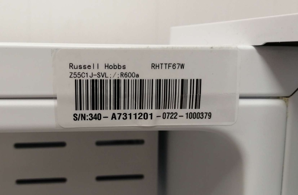 Russell Hobbs RHTTF67W 67L Table Top Fridge – White