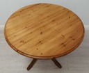 3ft5&quot; Round Pine Table