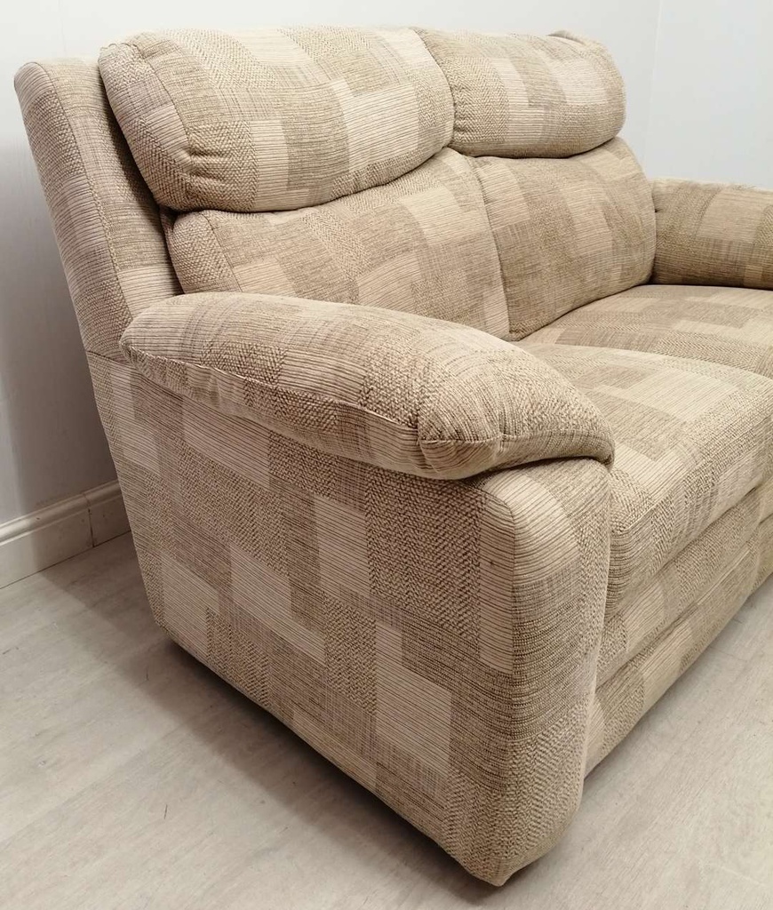 Beige Two Seater Seater Sofa