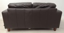 NEXT Dark Brown Leather Two Seater Sofa