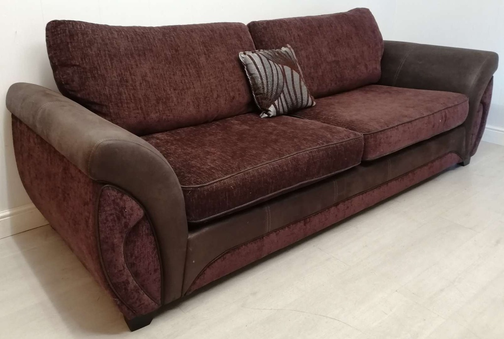 DFS Brown Four Seater Sofa