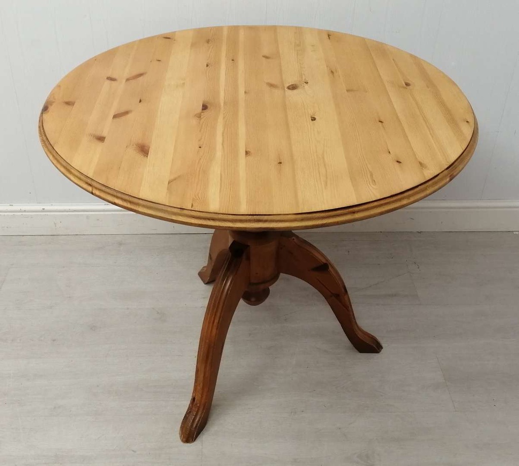 3ft Round Pine Table