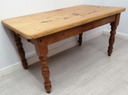 5ft Pine Dining Table with Drawer