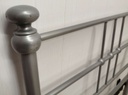 3ft Grey Metal Headboard