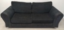 DFS Black Three Seater Sofa