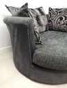 Grey Toned Cuddle Swivel Chair