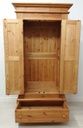 Pine Double Wardrobe with Drawer