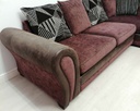 DFS Brown Toned Corner Sofa Bed
