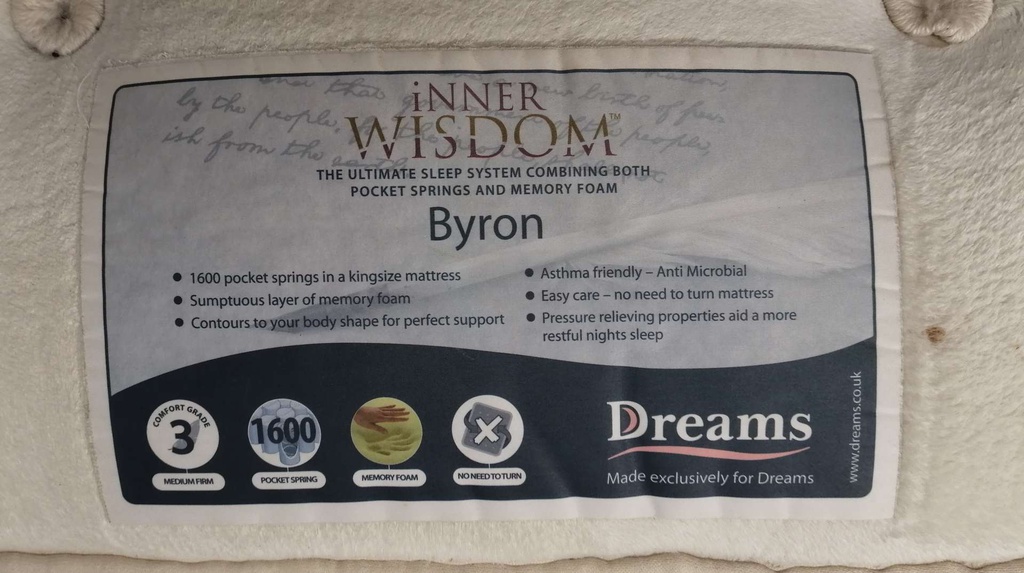 4ft INNER WISDOM ‘BYRON’ Mattress