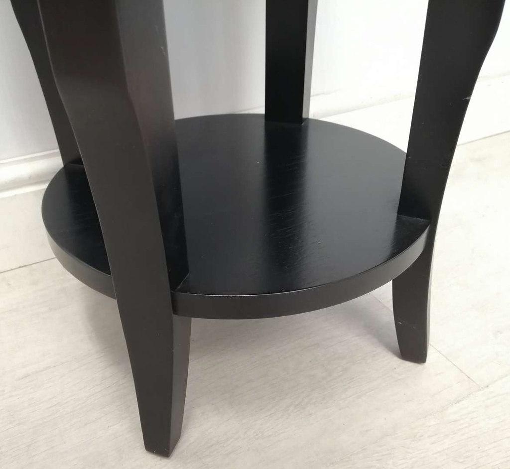 Black Round Side Table