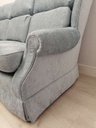 Parker Knoll Duck Egg Blue High Back Three Seater Sofa