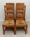 4 x Seated Ladder Back Dining Chairs