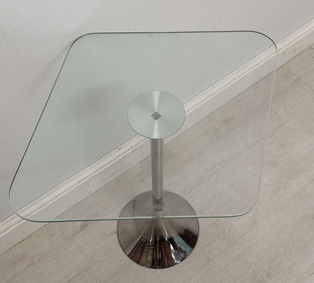 U+ Small Glass Top Side Table
