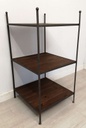 Metal Unit with Wooden Shelves
