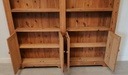 large double pine cupboard base bookcase