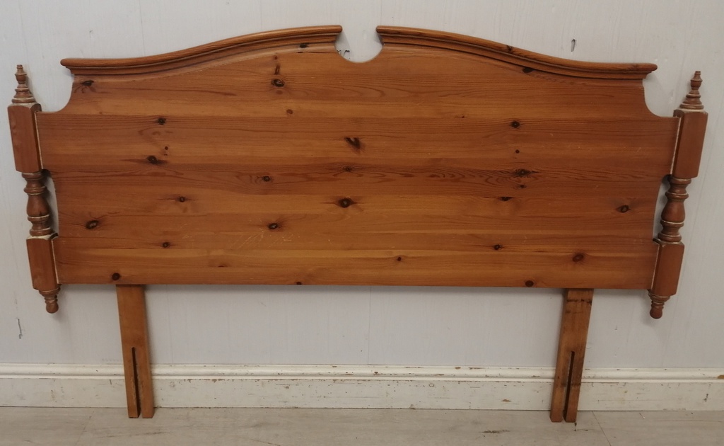 5ft solid pine headboard