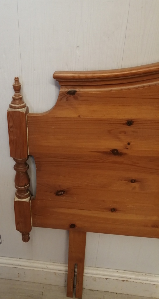 5ft solid pine headboard