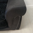 black two seater sofa