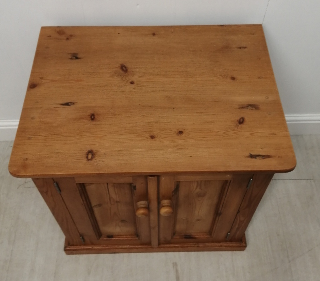 small solid pine  tv/ cupboard
