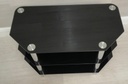 black glass tv stand