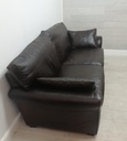 quality brown leather sofa