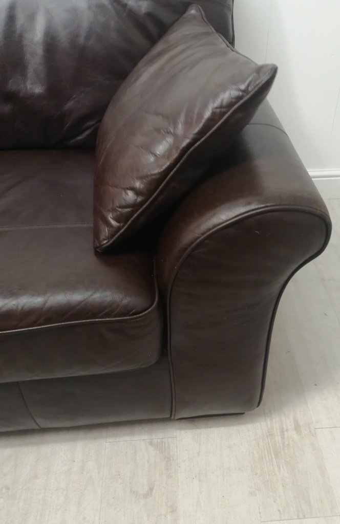 quality brown leather sofa