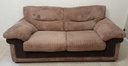 BROWN CORD TWO SEATER SOFA
