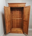 quality solid pine double wardrobe