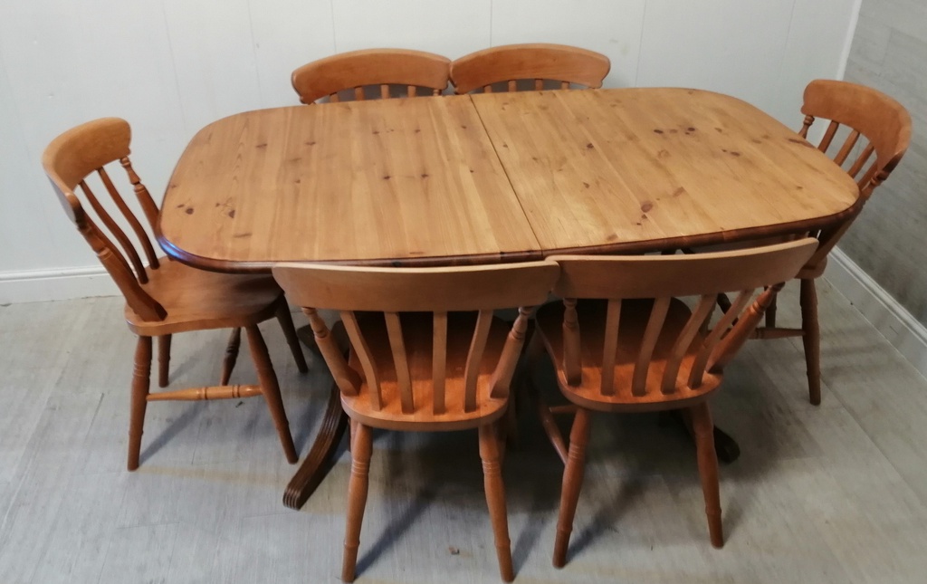 PINE EXTENDING DINING TABLE