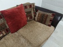DFS SANTIAGO LEATHER AND FABRIC SOFA