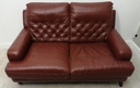 GREAT BUTTON BACK Two SEATER LEATHER SOFA