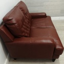 GREAT BUTTON BACK Two SEATER LEATHER SOFA