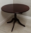 mahogany style extending round table