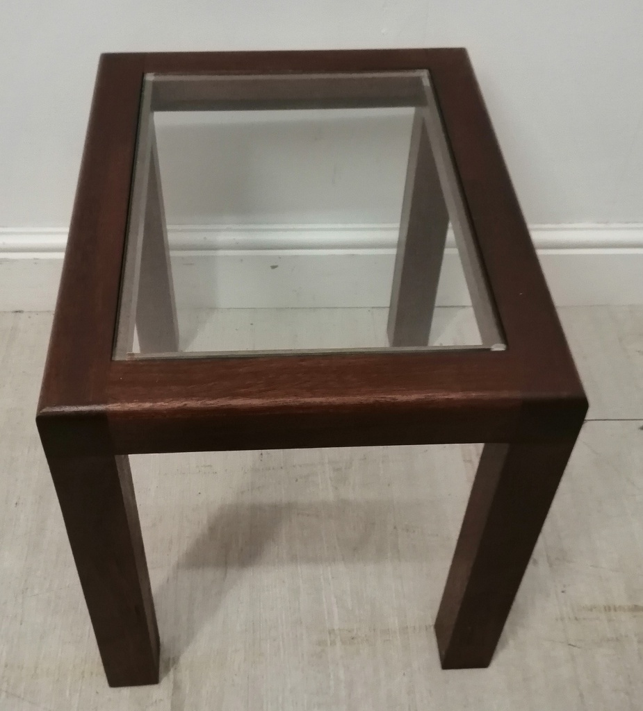 GLASS TOP side TABLE