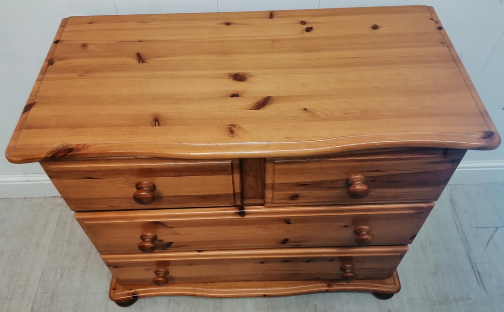 QUALITY SOLID PINE CHEST OF Four DRAWERS