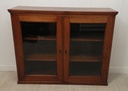 antique glazed fronted bookcase display unit