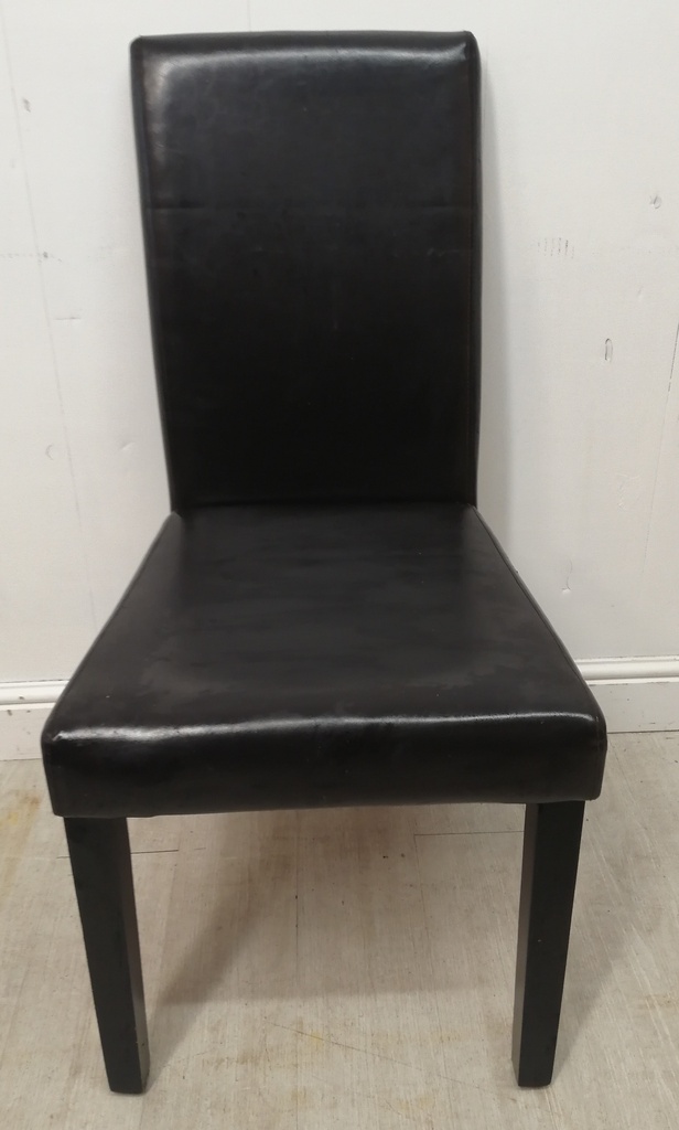 SINGLE faux leather DINING CHAIR