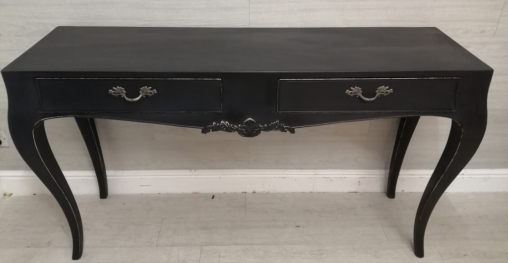 Black painted Console Table