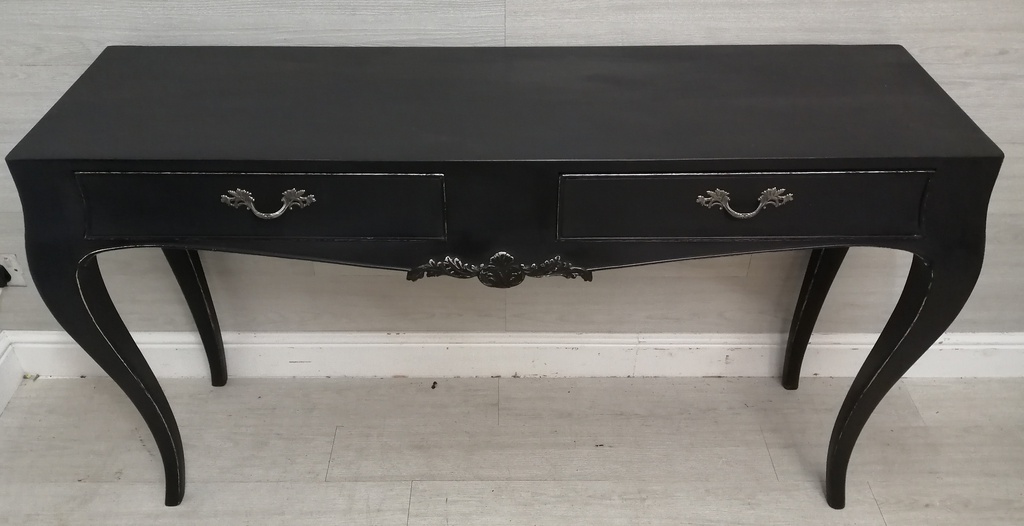 Black painted Console Table