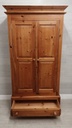 SOLID PINE DOUBLE WARDROBE WITH DRAWER