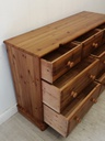 SOLID PINE large  7 DRAWER MERCHANT STYLE PINE CHEST