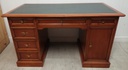 SELVA LUXURY  LARGE DESK WITH LEATHER TOP