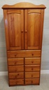 great pine wardrobe  with nine drawers