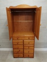 great pine wardrobe  with nine drawers