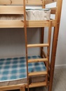 2ft 6&quot; PINE BUNK BED FRAME with 2 x mattres